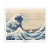 Trademark Fine Art Pictufy Under The Great Wave Wood Slat Art - 3 of 4
