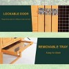 BestMassage Chicken Cage Wooden Chicken Coop Bunny Cage with Waterproof Roof, Nature - 4 of 4