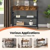 Entryway Table With Outlets USB Type-C Ports 2 Drawers Open Storage Shelves Sofa Table Narrow Long Console Table For Living Room Kitchen Counter - 3 of 4