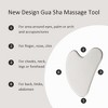Attop Gua Sha Facial Tools and Face Roller Set, Facial Massage Tool for Women’s Cooling Stainless Steel Face Sculpting Eyes Roller Guasha - 3 of 4