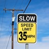 Unique Bargains Aluminum Weather Resistant Waterproof Rust Free Traffic Signs 2 Pcs - 4 of 4