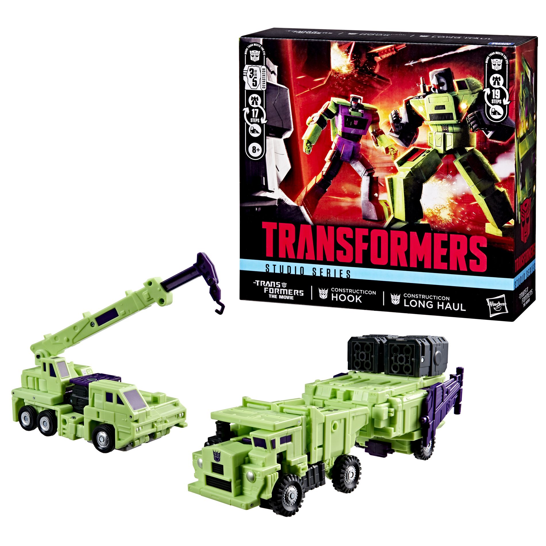 Transformers Studio Series The Transformers: The Movie Constructicon Long Haul & Constructicon Hook