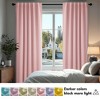Deconovo 2 Panel Room Darkening Back Tab Window Curtains 52x84 - 4 of 4