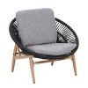 Outdoor Wicker Lounge Chairs with Cushions,Papasan Style Patio Chairs for Balcony or Poolside–Maison Boucle - 3 of 4