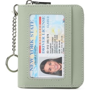 Clotth Women’s Wallet,RFID Blocking Slim Compact PU Leather Wallet with Keychain - Lightweight & Large Capacity for Everyday Use,Shopping,Travel - 1 of 4