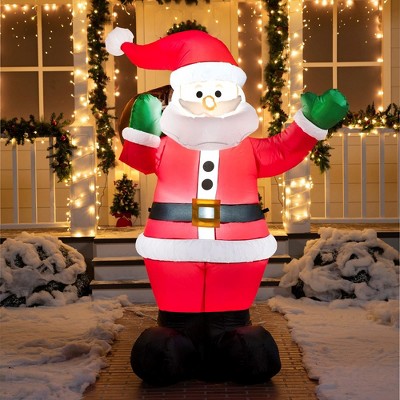Joiedomi 6ft Waving Santa Inflatable Decoration : Target