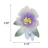 Unique Bargains Flowers Pattern Hair Clip 4.92"x4.13" Purple Gray 1 Pc - 4 of 4