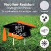 Big Dot of Happiness Orange Grad Class of 2025 Outdoor Decorations - Graduation Yard Signs - Set of 8 - 3 of 4