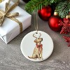 Lomsoe Dogs Ornament Dogs Lovers Christmas Xmas Ornaments Decor Funny Christmas Hanging Ceramic Ornament - 3 of 4