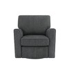 CAVINAS 360° Swivel Accent Chair with Chenille Upholstery,Compact Rotating Arm Chair for Living Room,Bedroom,Office - 2 of 4