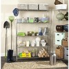 Echo 5 Tier Heavy Duty Shelve - Chrome - Safavieh - 2 of 3