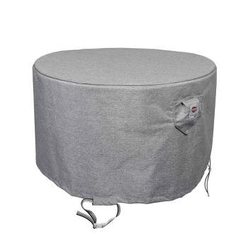 Platinum 3-Layer Water Resistant Outdoor Dining Set Round Covers Gray Melange by Shield