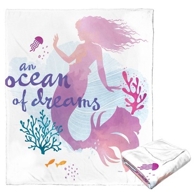 Disney Little Mermaid Ocean Of Dreams Silk Touch Throw Blanket