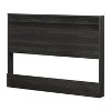 HomeStock Headboard with 2 Shelves, Queen 60-Inch, Gray Oak - 2 of 4