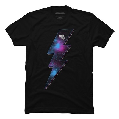 Men's Design By Humans Lightning (Space I) By gutsandglory T-Shirt