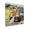 The Macneil Studio 'Green Truck Pups' Canvas Art - 2 of 4