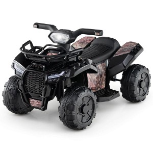 Costway 6V Kids ATV Quad Electric Ride On Car Toy Toddler with LED Light MP3 - 1 of 4