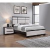 Gulches Contemporary 2-Drawer Nightstand, Rustic Wooden Bedroom Furniture with Sturdy Durable Construction - 4 of 4