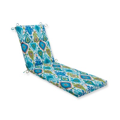 Pillow Perfect Paso Caribe Outdoor Chaise Lounge Cushion Blue