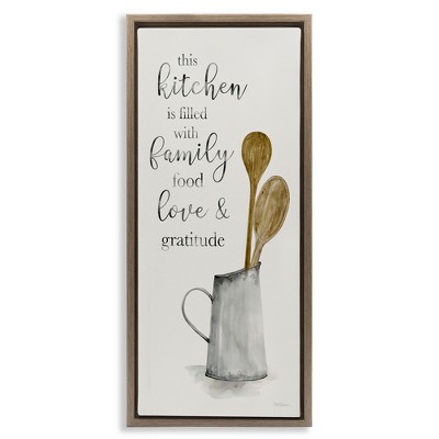 Stupell Industries This Kitchen Family Phrase, 11" x 25"