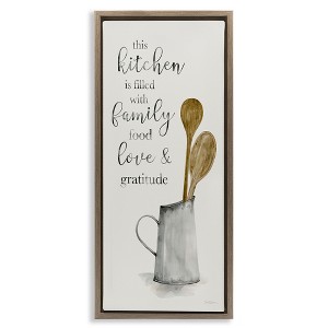 Stupell Industries This Kitchen Family Phrase, 11" x 25" - 1 of 4