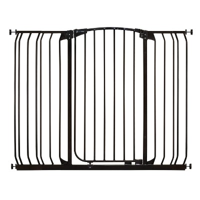 Dreambaby L792B Chelsea 38 to 53 Inch Extra Tall & Wide Baby & Pet Auto-Close Safety Security Gate with Stay Open Feature & 2 Extension Panels, Black