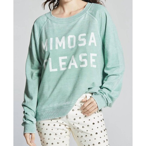 Women's Mimosa Please Sweatshirt - Recycled Karma - image 1 of 3