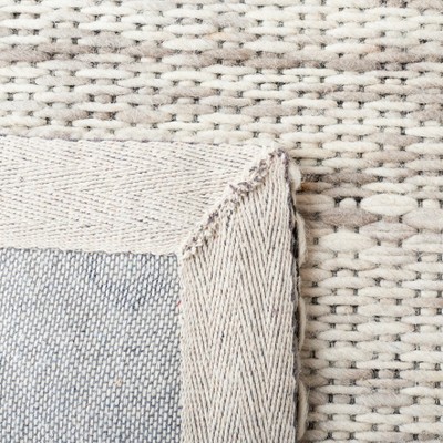 Gray Abstract Wool Flat Woven 8' x 10' Area Rug