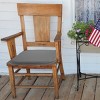 Lavish Home Memory Foam Cushion 16x16.25 Plush Chair Pad with Ties and PVC Dot Backing for Kitchen, Dining Room, or Porch - 4 of 4