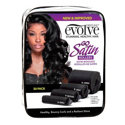 56 Top Pictures Satin Foam Rollers Black Hair : Natural Hair Heatless Satin Roller Set Youtube