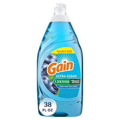 Gain - Ultra Dishwashing Liquid Soap, Honey Berry Hula Scent, 38 Oz