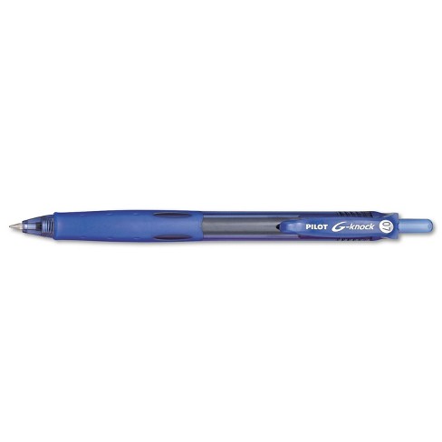 Pilot G Knock Begreen Retractable Gel Ink Pen Blue Ink 7mm Dozen Target
