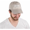 Pavilion Gift Company - Grandpa - Warm Gray Adjustable Hat - Hats - 3 of 4