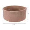 REGALWOVEN Home Decor Entryway Desk Key Tray Round Woven Storage Basket 2 Pcs - 2 of 4