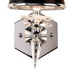 Vienna Full Spectrum Manhattan Modern Wall Light Sconces Set of 2 Chrome Hardwire 6" Fixture Crystal Black Paper Shade for Bedroom Bathroom Vanity - 3 of 4