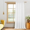 Deconovo Boho Sheer Curtain with Tassels & Embroidery 1 Panel - 2 of 4
