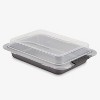 Anolon Advanced Bakeware 9" x 13" Nonstick Cake Pan with Lid with Silicone Grips Gray: Even-Heating, Soft-Grip Handle - 3 of 4