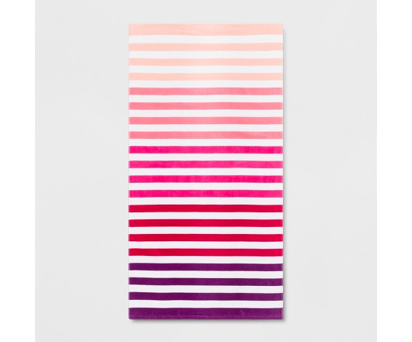 Stripe Beach Towel Ombre Pink - Sun Squad&#153;
