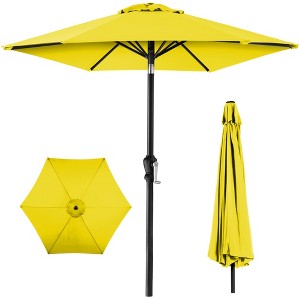 Best Choice Products 10ft Outdoor Steel Market Patio Umbrella w/ Crank, Tilt Push Button, 6 Ribs - 1 of 4