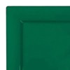 Smarty Had A Party 9.5" Hunter Green Square Plastic Dinner Plates (120 Plates) - image 2 of 4