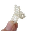 Unique Bargains Women Fashion Pearl Mini Hair Clip Pearl Oval Hairdo Clips 6 Pcs - 3 of 4
