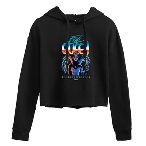 Women's - Disney Villains - Evil Queen Bad Apple Tour Cropped Graphic Hoodie - 1 of 3