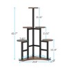 MAYEERTY Corner Plant Stand Indoor, 6 Tiered Plant Shelf Flower Stand - 4 of 4