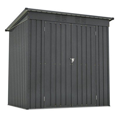 Gsluuk Outdoor Storage Shed, All Weather Tool Shed for Garden, Backyard, Lawn