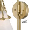 Possini Euro Design Possini Euro Casmere 18" High Modern Gold Plug-In Wall Sconce - 3 of 4