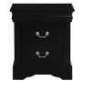 NicBex Nightstand with 2 Drawers,22 inch /21 inch Side Table with Metal Handles and  Elegant Finish,Classic Bedside Table for Bedroom,Living Room - 2 of 4