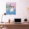 Stupell Industries Dog With Plants Pink Blue Pet Painting - 2 of 4