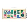 Kate & Laurel All Things Decor 40"x18" Sylvie Retro Bright Floral and Succulent Panel Framed Canvas by Rachel Lee Natural - 2 of 4