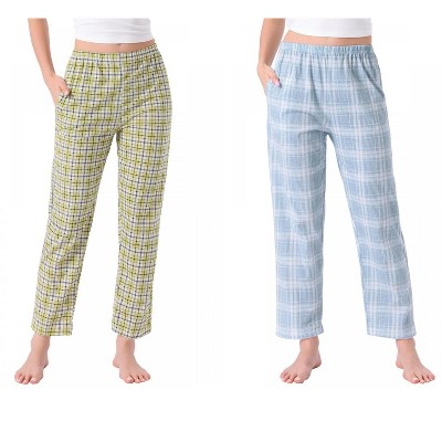 yellow plaid/blue plaid