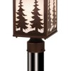 Vaxcel Yosemite 1 - Light Post Light in  Burnished Bronze - 3 of 4